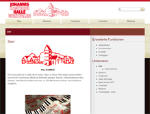 Tablet Screenshot of johanniskantorei-halle.de
